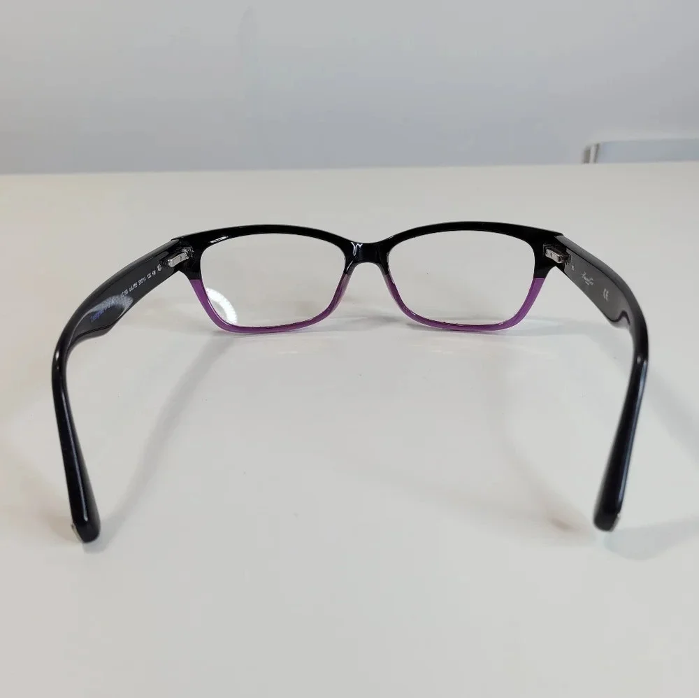 Kenneth Cole Eyeglass Frames Style 198  Black Purple Glasses 53-14-135